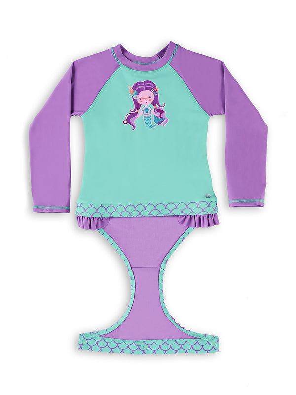 Mer Girl Baby and Toddler Magnetic One-Piece