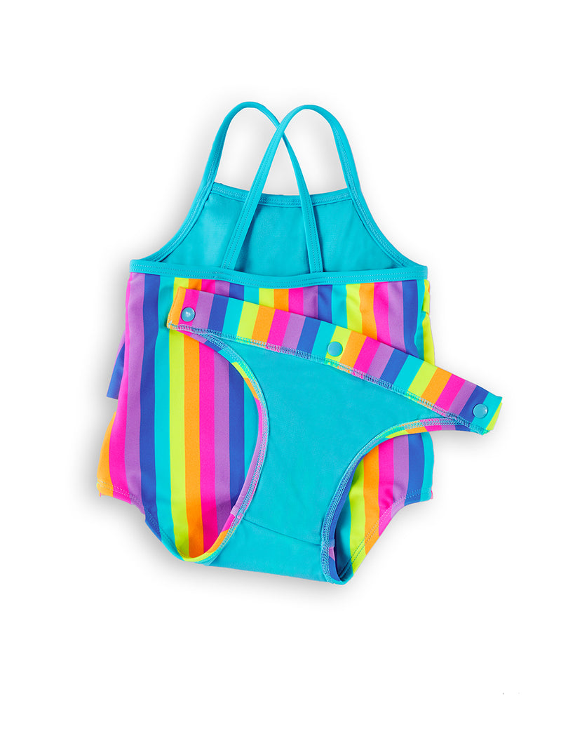 Stripe Festival Baby and Toddler Magnetic One-Piece